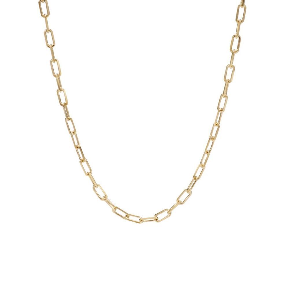 Gold Paperclip Link Necklace for Women - Picture 3 of 5